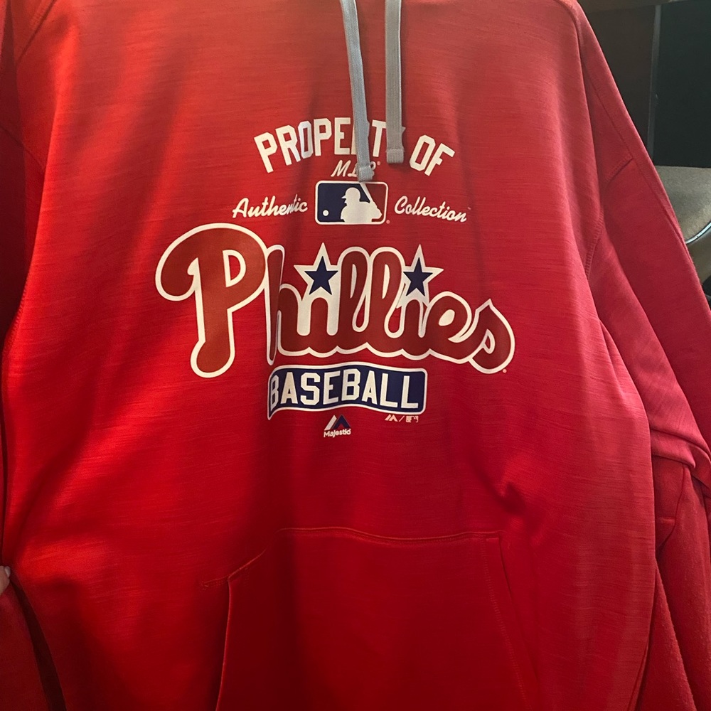 New red phillies hoodie Size XL
